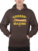 Churro-Mazing Fun Retro Foodie Design Men's Hoodie
