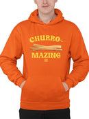 Churro-Mazing Fun Retro Foodie Design Men's Hoodie