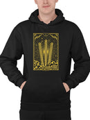 Radiant Churro Art Deco Style Graphic Design Men's Hoodie