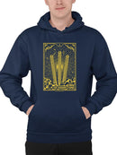 Radiant Churro Art Deco Style Graphic Design Men's Hoodie