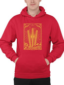 Radiant Churro Art Deco Style Graphic Design Men's Hoodie