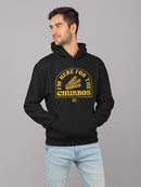 Here For The Churros - Bold Retro Snack Lover Graphic Design Men's Hoodie