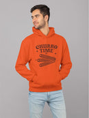 Churro Time Retro Starry Snack  Men's Hoodie