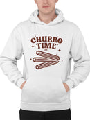 Churro Time Retro Starry Snack  Men's Hoodie