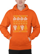 Churro Pattern Fiesta Print Graphic Men's Hoodie