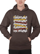 Colorful Churro  Art - Fun Graphic Print Men's Hoodie