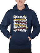 Colorful Churro  Art - Fun Graphic Print Men's Hoodie