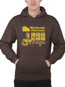 Weekend Forecast Graphic - Churro Fun Design Men's Hoodie
