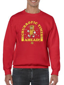 Churrofic Times Ahead Cartoon Snack Graphic - Fun Foodie Design Men's Sweatshirt