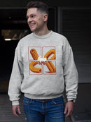 Pop Art Churro  - Vibrant Retro Dessert Design Men's Sweatshirt