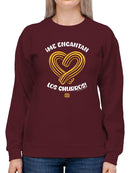 Heart-Shaped Churros  - Bold Spanish Dessert Artwork Women's Sweatshirt