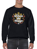 Cinco De Mayo Churros Festive Celebration Design Men's Sweatshirt