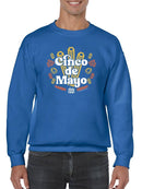 Cinco De Mayo Churros Festive Celebration Design Men's Sweatshirt