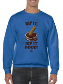 Churro Dipping Chocolate Artwork - Fun Dessert Lover  Men's Sweatshirt