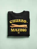 Churro-Mazing Fun Retro Foodie Design Men's Sweatshirt