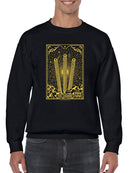 Radiant Churro Art Deco Style Graphic Design Men's Sweatshirt