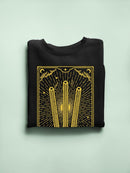 Radiant Churro Art Deco Style Graphic Design Men's Sweatshirt