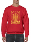 Radiant Churro Art Deco Style Graphic Design Men's Sweatshirt