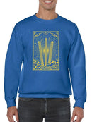 Radiant Churro Art Deco Style Graphic Design Men's Sweatshirt