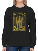Radiant Churro Art Deco Style Graphic Design Women's Sweatshirt