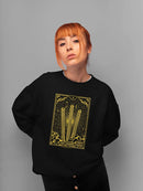 Radiant Churro Art Deco Style Graphic Design Women's Sweatshirt