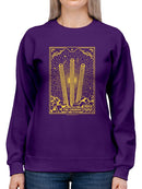 Radiant Churro Art Deco Style Graphic Design Women's Sweatshirt
