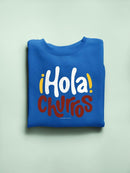 Hola Churros  - Bold And Playful Dessert Art Print Men's Sweatshirt
