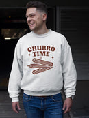 Churro Time Retro Starry Snack  Men's Sweatshirt