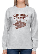 Churro Time Retro Starry Snack  Women's Sweatshirt
