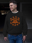 Churroiffic Times Ahead Fun Snack Graphic Men's Sweatshirt