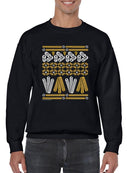 Churro Pattern Fiesta Print Graphic Men's Sweatshirt