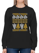 Churro Pattern Fiesta Print Graphic Women's Sweatshirt