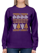 Churro Pattern Fiesta Print Graphic Women's Sweatshirt