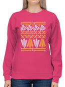 Churro Pattern Fiesta Print Graphic Women's Sweatshirt