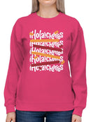 Colorful Churro  Art - Fun Graphic Print Women's Sweatshirt