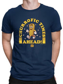 Churrofic Times Ahead Cartoon Snack Graphic - Fun Foodie Design Men's T-shirt