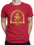 Churrofic Times Ahead Cartoon Snack Graphic - Fun Foodie Design Men's T-shirt