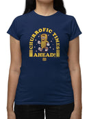 Churrofic Times Ahead Cartoon Snack Graphic - Fun Foodie Design  Women's T-shirt