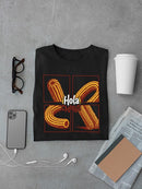 Pop Art Churro  - Vibrant Retro Dessert Design Men's T-shirt