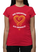 Heart-Shaped Churros  - Bold Spanish Dessert Artwork  Women's T-shirt