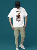 Churro Dipping Chocolate Artwork - Fun Dessert Lover  Men's T-shirt