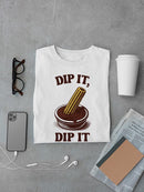 Churro Dipping Chocolate Artwork - Fun Dessert Lover  Men's T-shirt