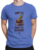Churro Dipping Chocolate Artwork - Fun Dessert Lover  Men's T-shirt