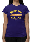 Churro-Mazing Fun Re Tro Foodie Design  Women's T-shirt