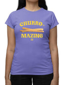 Churro-Mazing Fun Re Tro Foodie Design  Women's T-shirt
