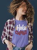 Hola Churros  - Bold And Playful Dessert Art Print  Women's T-shirt