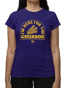 Here For The Churros - Bold Retro Snack Lover Graphic Design  Women's T-shirt