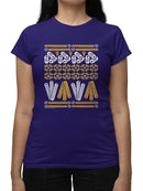 Churro Pattern Fiesta Print Graphic  Women's T-shirt