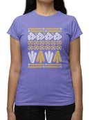 Churro Pattern Fiesta Print Graphic  Women's T-shirt