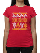 Churro Pattern Fiesta Print Graphic  Women's T-shirt